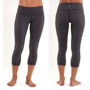 Lululemon Wunder Under Crop Tiny Stripe Leggings 4